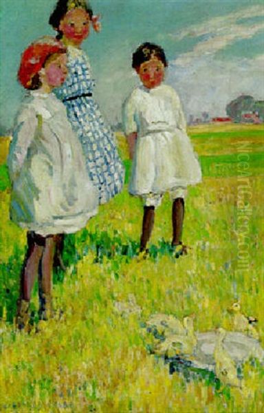 New Arrivals Oil Painting by Dorothea Sharp