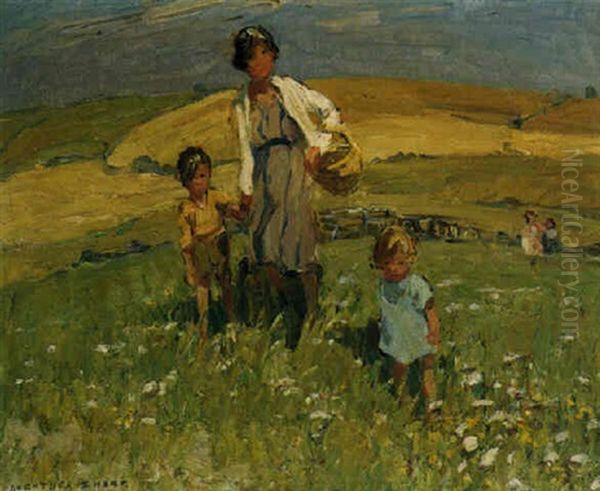 A Walk Through The Fields Oil Painting by Dorothea Sharp