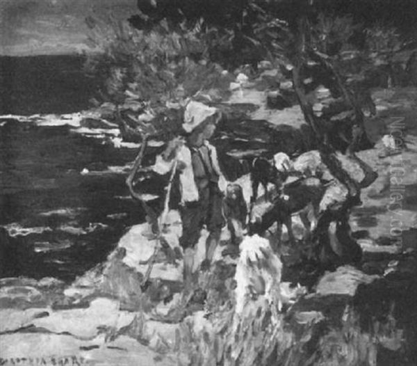 Near Cassis Provence Oil Painting by Dorothea Sharp