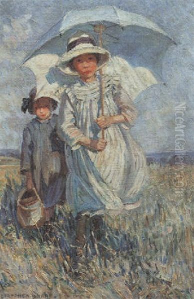 The Parasol Oil Painting by Dorothea Sharp