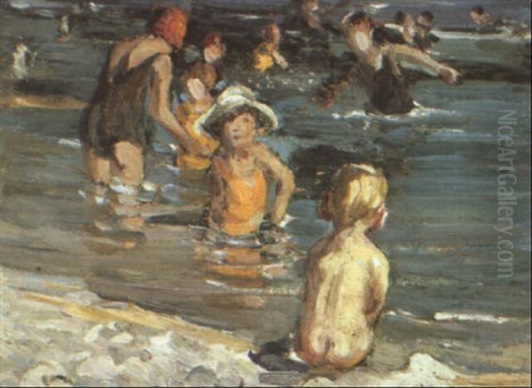 Playful Waters Oil Painting by Dorothea Sharp
