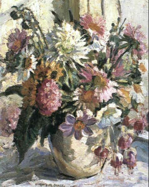 Summer Blooms Oil Painting by Dorothea Sharp