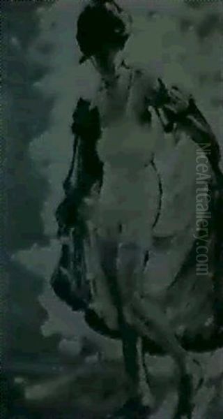 Young Girl On The Beach Oil Painting by Dorothea Sharp