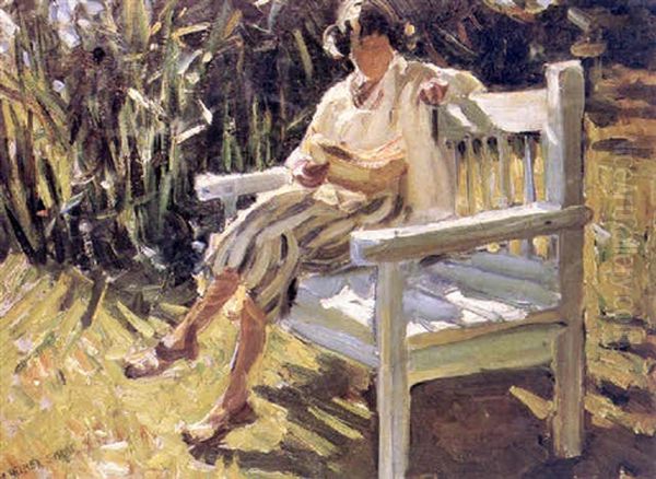 The Garden Seat Oil Painting by Dorothea Sharp