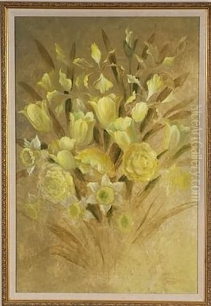 Still Life, Floral Oil Painting by John Oliver Sharp