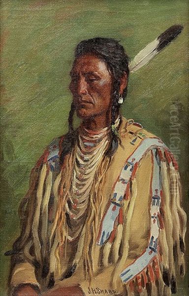 Does Everything-crow Chief, Custer And Reno Scout Oil Painting by Joseph Henry Sharp