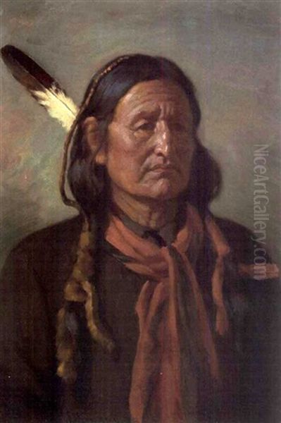 Little Wolf, Cheyenne Chief Oil Painting by Joseph Henry Sharp