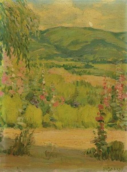 From Studio Door Oil Painting by Joseph Henry Sharp