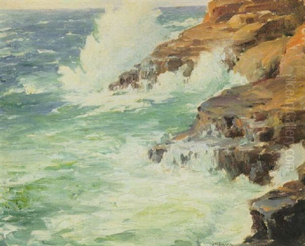 Seascape Oil Painting by Joseph Henry Sharp