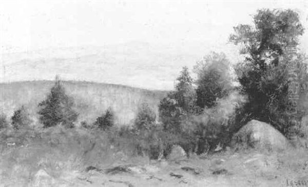 Study #2, Aspens, South Fork Horido Canyon Oil Painting by Joseph Henry Sharp