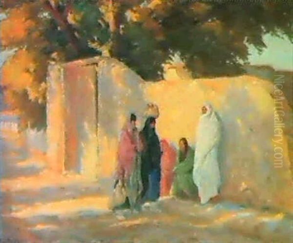 Romero's Gate Oil Painting by Joseph Henry Sharp