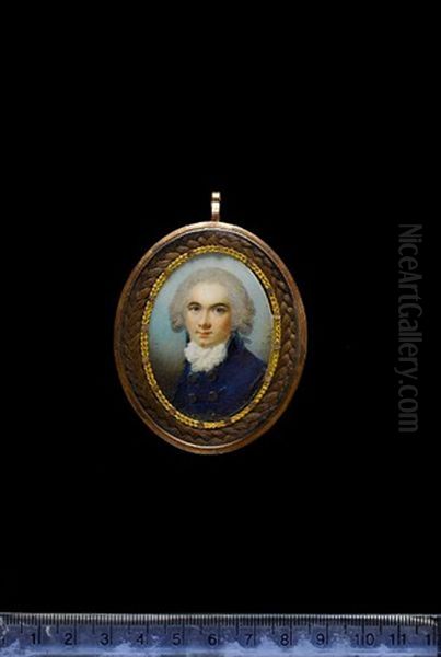 A Gentleman Oil Painting by Samuel Shelley