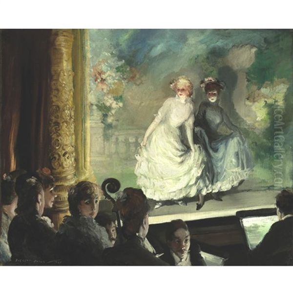 Stage Scene Oil Painting by Everett Shinn