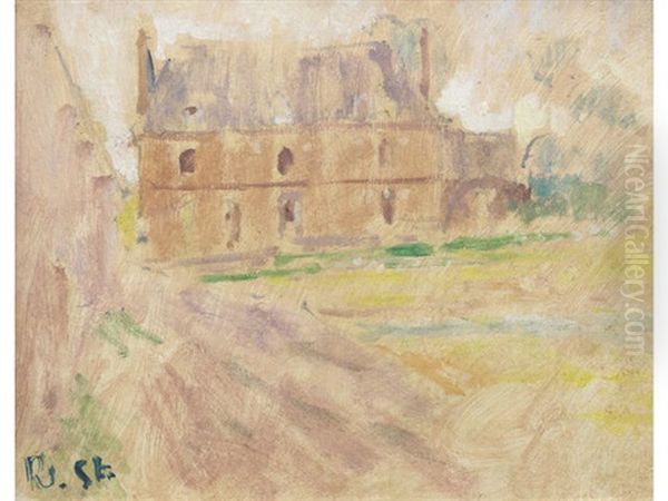 Farmhouse, Dieppe Oil Painting by Walter Sickert