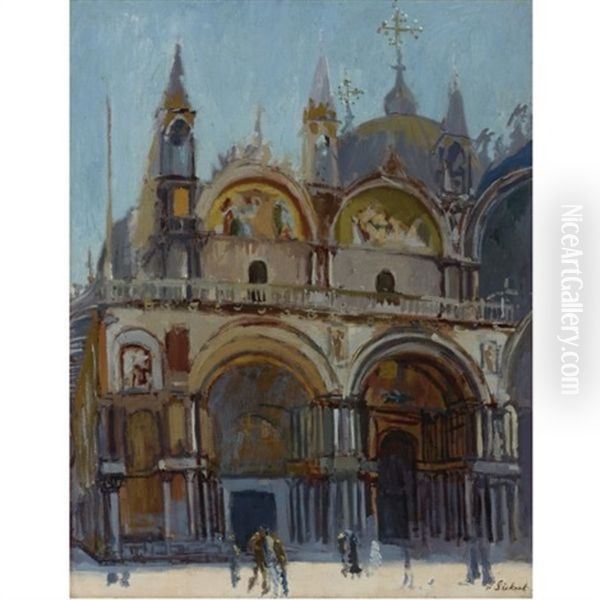 St. Mark's Oil Painting by Walter Sickert