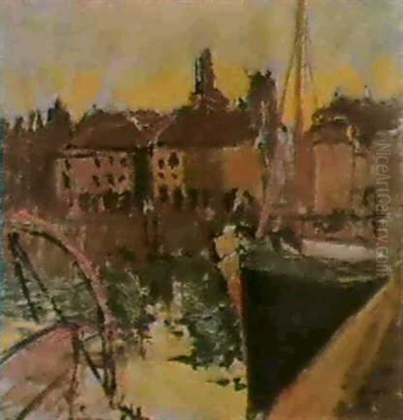 Le Port De Dieppe Oil Painting by Walter Richard Sickert