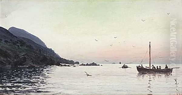 Kullen Oil Painting by Herman Gustav af Sillen