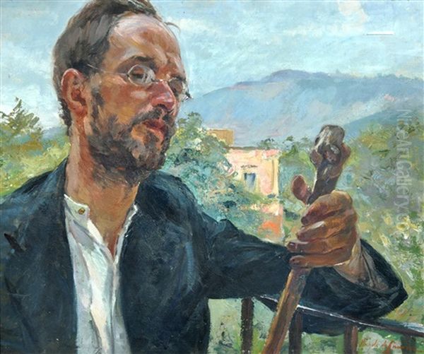 Viandante Oil Painting by Michele De Simone