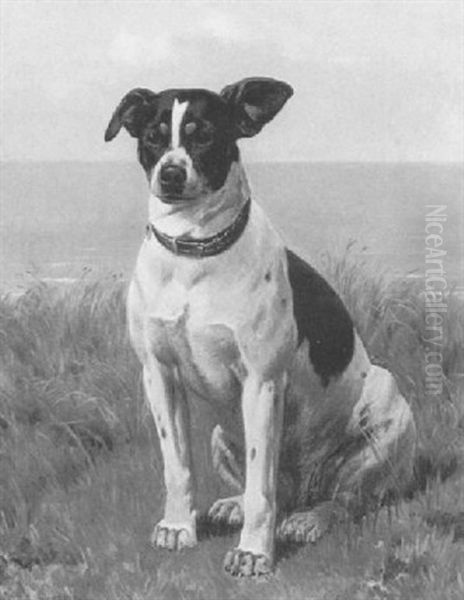 A Portrait Of 'knar' Oil Painting by Simon Simonsen