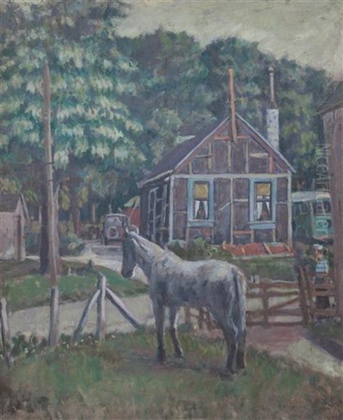 Shack Oil Painting by Gerrit Sinclair