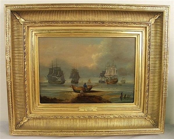 Boston Harbor Oil Painting by Gerrit Sinclair