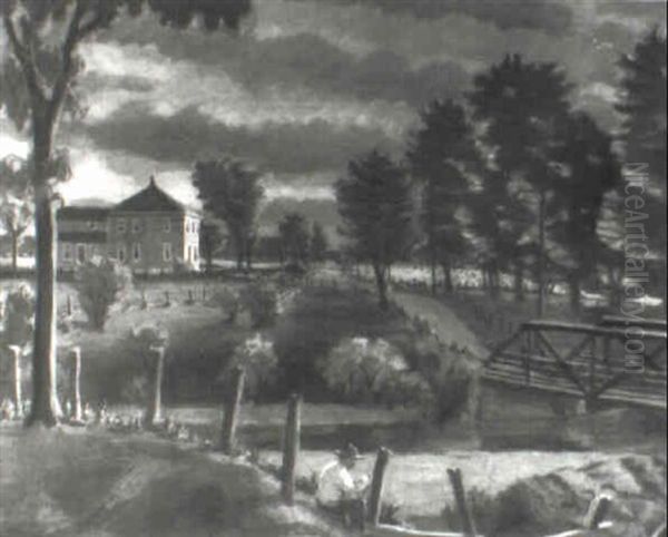 An Evening In The Country Oil Painting by Gerrit Sinclair