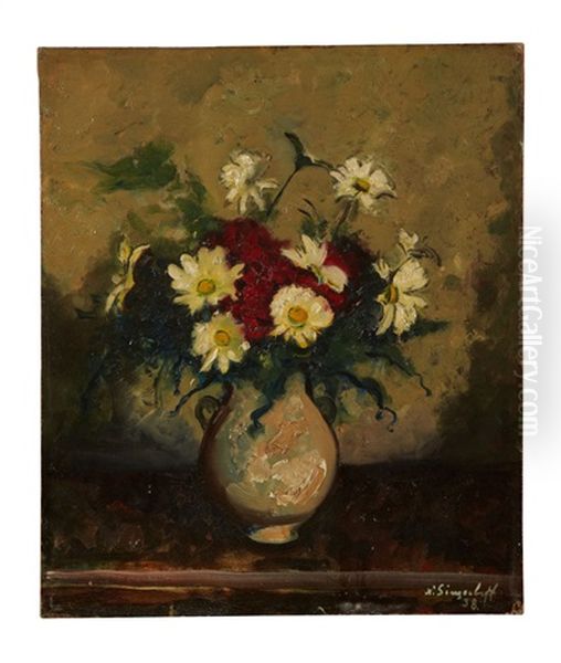 Bouquet Oil Painting by Nicolas Sinezouboff