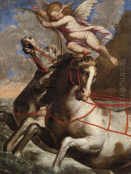 Scena Mitologica Oil Painting by Elisabetta Sirani