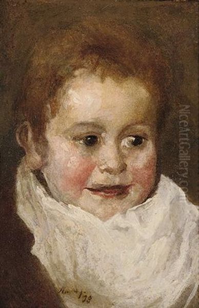 Kind Oil Painting by Max Slevogt