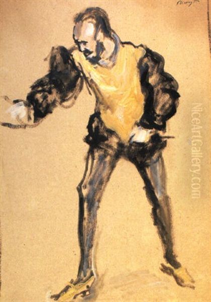 Der Schwarze D'andrade Oil Painting by Max Slevogt