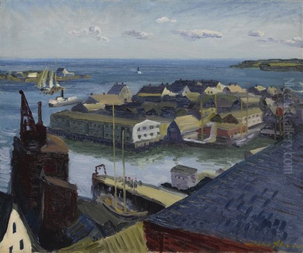 Fishing Port, Gloucester Oil Painting by John French Sloan