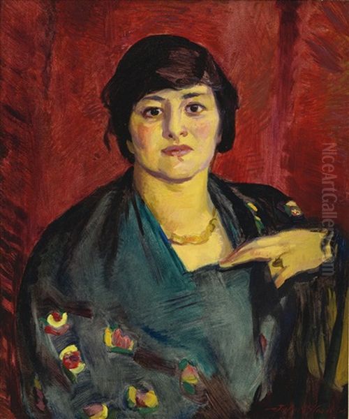 Oh Chichernia (dark Eyes) Oil Painting by John Sloan