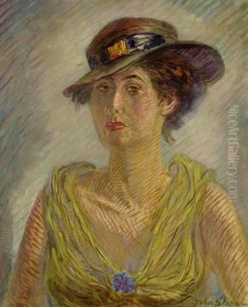 The Tailored Hat Oil Painting by John French Sloan