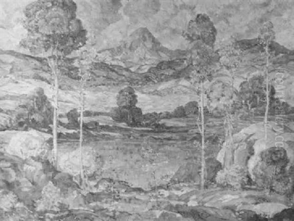 Spring Landscape Oil Painting by Frank Joseph van Sloun