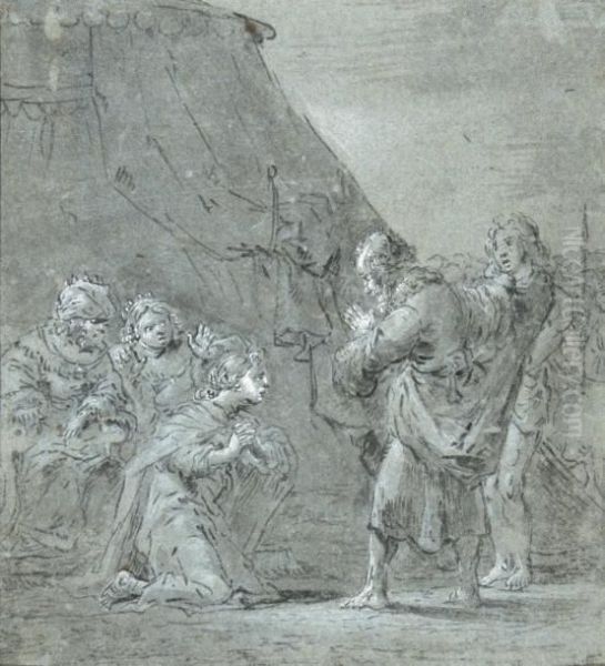 Scene De L'histoire Ancienne Oil Painting by Leonaert Bramer