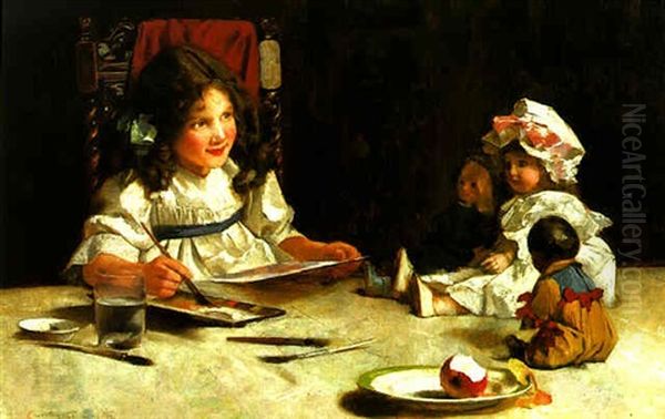 Dolly's Portrait Oil Painting by Carlton Alfred Smith