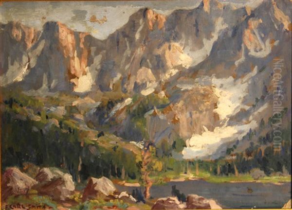 High Crags, High Sierras Oil Painting by Frederick Carl Smith