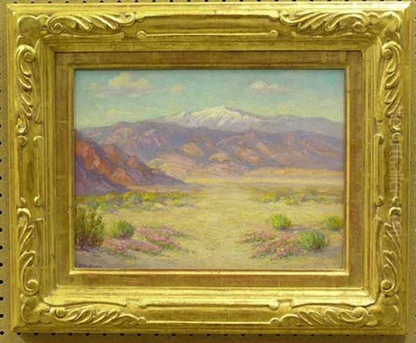 Desert In Spring Oil Painting by Frederick Carl Smith