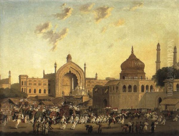 Rumi Darwaza Or 'constantinople Gate' Oil Painting by Robert (Col.) Smith