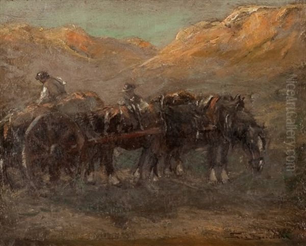 November Morning Oil Painting by George Smith
