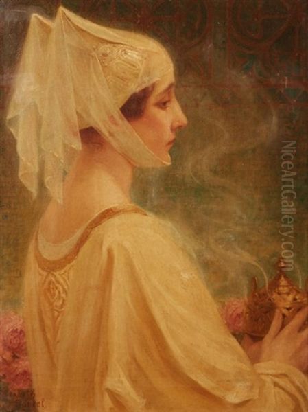 Le Brule Parfum Oil Painting by Elisabeth Sonrel
