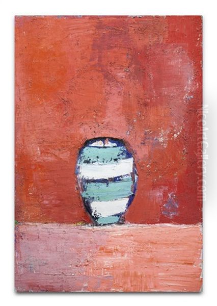 Pot A Raies Oil Painting by Nicolas De Stael