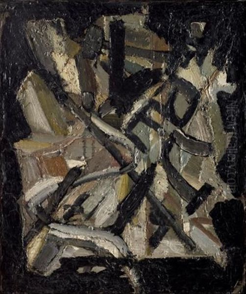 Composition, 1948 Oil Painting by Nicolas De Stael