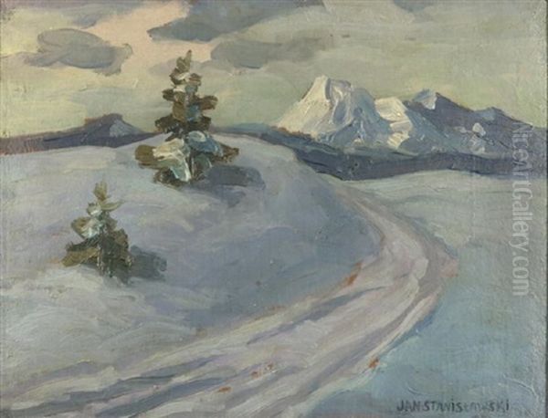 Tatra Mountains - Cyrhla Oil Painting by Jan Stanislawski