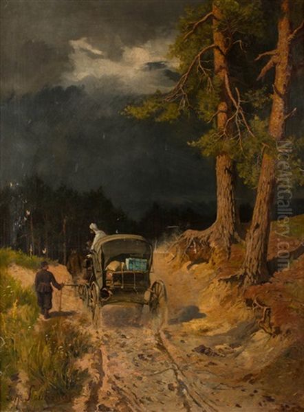 Przed Burza Oil Painting by Zofia Stankiewicz