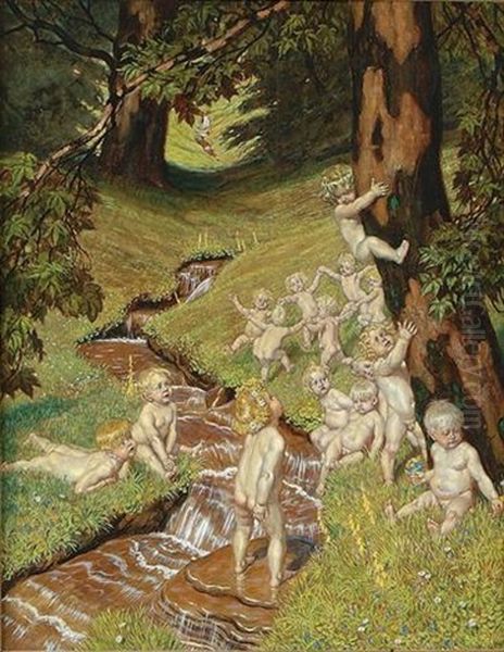Celebration Of Summer Oil Painting by Franz Stassen