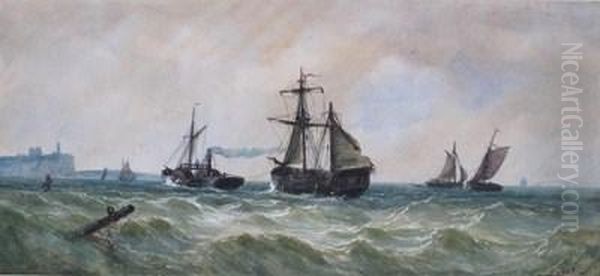 Sleet Storm Oil Painting by John Francis Branegan