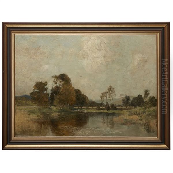 Falls Of Clyde Oil Painting by Robert Macaulay Stevenson