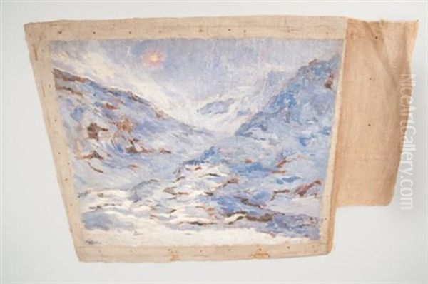 Ice Star Veils Night, Dec. 21, 1893 Oil Painting by Frank Wilbert Stokes