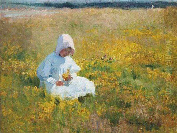 In The Meadow Oil Painting by Marianne Stokes